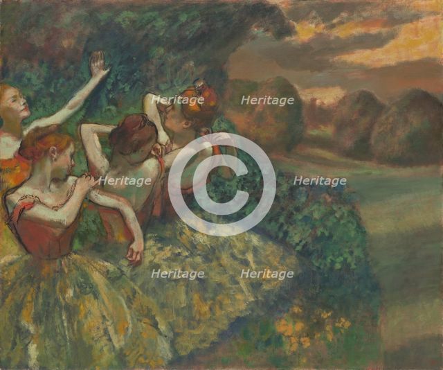 Four Dancers, c. 1899. Creator: Edgar Degas.