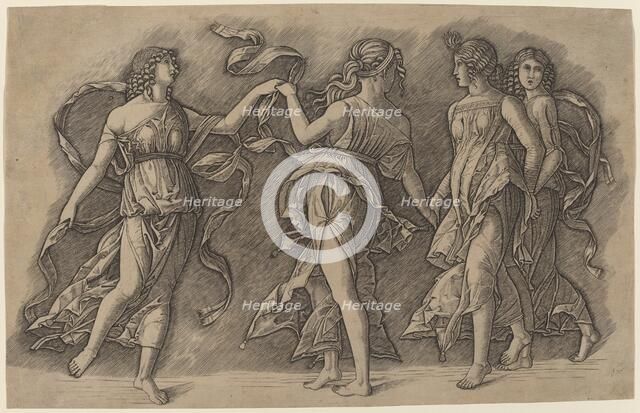 Four Dancing Muses, 1500/1505. Creator: Giovanni Antonio da Brescia.