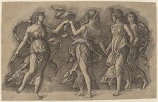 Four Dancing Muses, 1500/1505. Creator: Giovanni Antonio da Brescia
