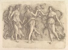 Four Dancing Muses, ca. 1497. Creator: Unknown