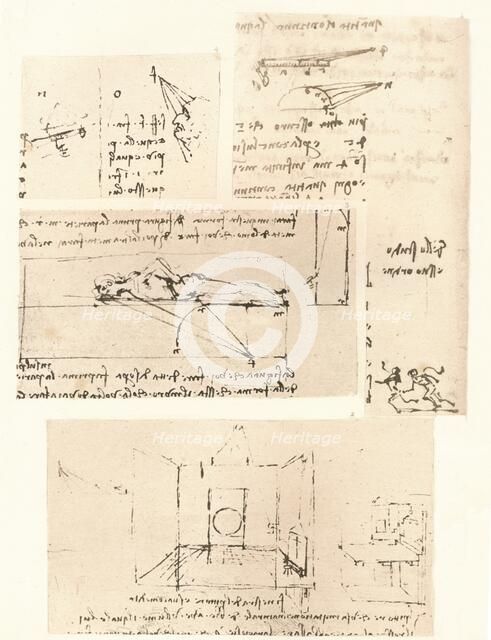 Four drawings illustrating the practice of painting, c1472-c1519 (1883). Artist: Leonardo da Vinci.