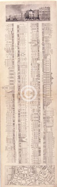 Four elevations of Leadenhall Street, London, c1839. Artist: Anon