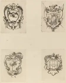 Four Emblems for the Funeral of Prince Francesco de Medici. Creator: Stefano della Bella