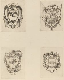 Four Emblems for the Funeral of Prince Francesco de Medici. Creator: Stefano della Bella