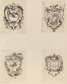 Four Emblems for the Funeral of Prince Francesco de Medici. Creator: Stefano della Bella