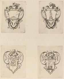 Four Emblems for the Funeral of Prince Francesco de Medici. Creator: Stefano della Bella