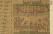 Four Events of the Jingde Reign: Khitan Envoys Visit the Court, ca 1000. Creator: Anonymous