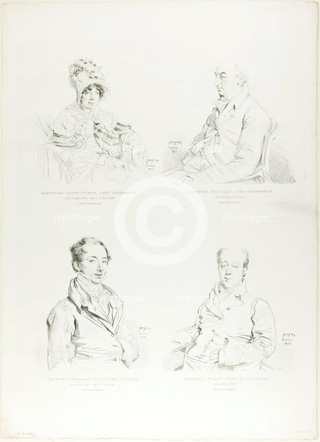Four Family Portraits, 1815. Creator: Jean-Auguste-Dominique Ingres.