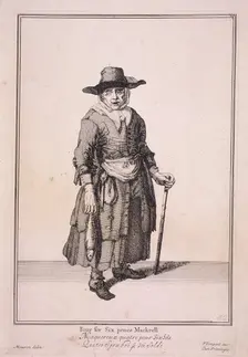 Four for Six pence Mackrell Cries of London, (1688?). Artist: Anon