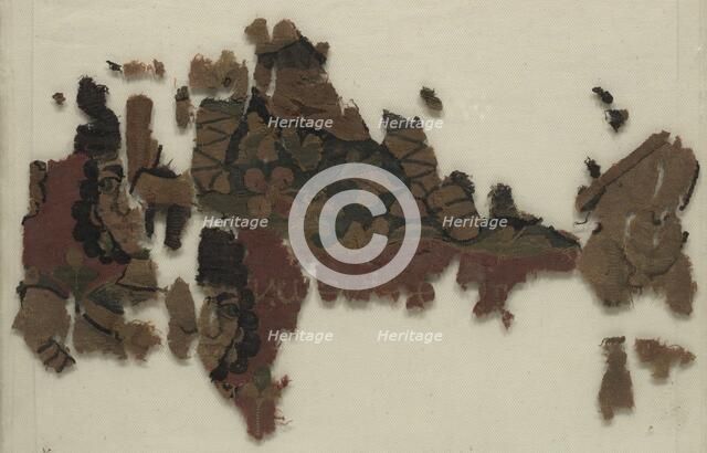 Four Fragments from a Hanging: Athena Partheneon, 500s. Creator: Unknown.