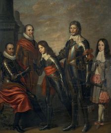 Four Generations of the Princes of Orange: William I, Maurice and Frederick Henry..., c.1660-c.1662. Creator: Pieter Nason