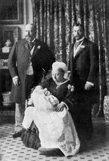 Four generations of the royal family, 1894.Artist: W&D Downey