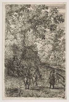 Four Goats (Left Section of The Goats), ca. 1630-33. Creator: Claude Lorrain