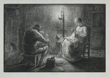Four Hours of the Day: Night, 1860. Creator: Adrien Lavieille (French, 1818-1862)