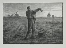 Four Hours of the Day: Evening, 1860. Creator: Adrien Lavieille (French, 1818-1862)