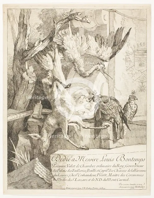 Four Hunting Subjects, No. 1, 1725. Creator: Jean-Baptiste Oudry.