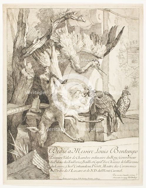 Four Hunting Subjects, No. 1, 1725. Creator: Jean-Baptiste Oudry.