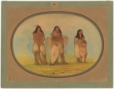 Four Kiowa Indians, 1861/1869. Creator: George Catlin