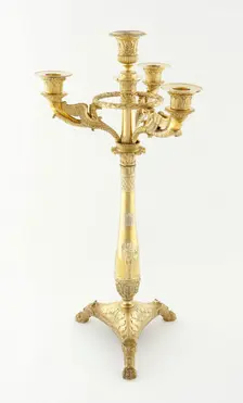 Four Light Candelabrum (one of a pair), Paris, 1809/19. Creator: Martin-Guillaume Biennais