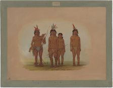 Four Macouchi Indians, 1854/1869. Creator: George Catlin