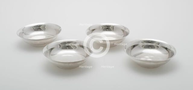 Four Matching Dishes, 1828/50. Creator: William I. Tenney.