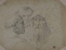 Four Men in Conversation, 18th/19th century. Creator: After Raffaello Sanzio, called Raphael Italian, 1483-1525