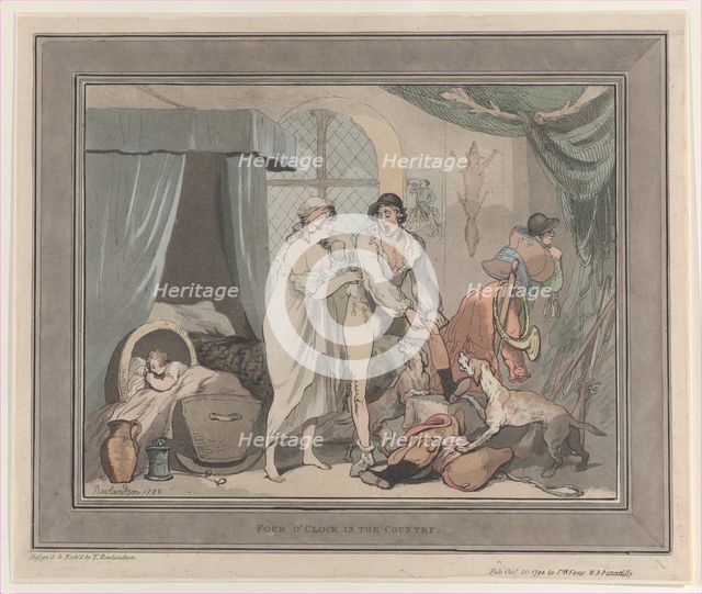 Four O'Clock in the Country, October 20, 1790., October 20, 1790. Creator: Thomas Rowlandson.