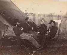 [Four Officers], ca. 1864. Creator: Alexander Gardner