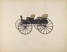 Four Passenger Farm Wagon, c. 1936. Creator: Fred Weiss