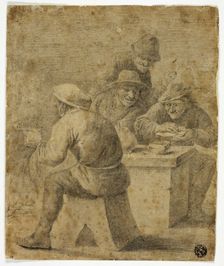 Four Peasants at Table, n.d. Creator: Unknown