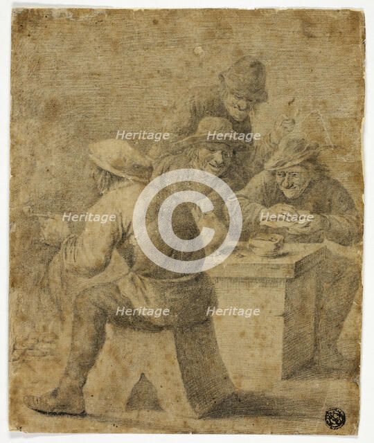 Four Peasants at Table, n.d. Creator: Unknown.