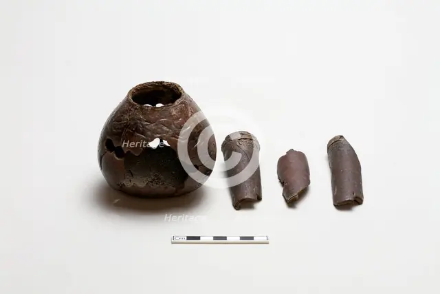 Four pieces of a mouth organ (sheng), Warring States period, 475-221 BCE. Creator: Unknown.