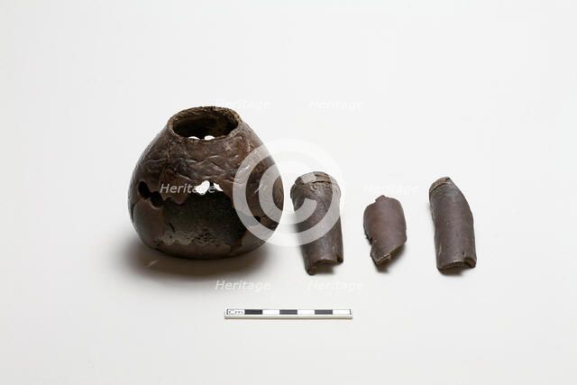Four pieces of a mouth organ (sheng), Warring States period, 475-221 BCE. Creator: Unknown.