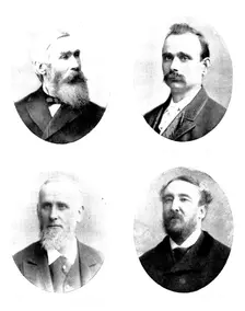 Four portraits, 1898. Creator: Unknown
