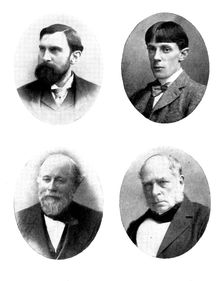 [Four portraits], 1898. Creator: Unknown