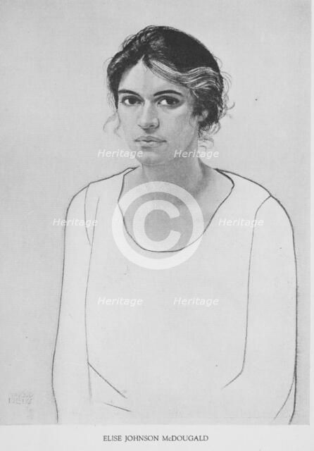 'Four portraits of Negro women: Elise Johnson McDougald', 1925-03. Creator: Winold Reiss.