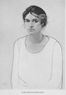 Four portraits of Negro women: Elise Johnson McDougald 1925-03. Creator: Winold Reiss