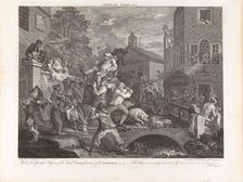 Four Prints of an Election: Chairing the Member, Plate IV, 1758. Creator: Hogarth, William (1697-1764)