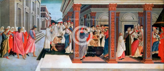 'Four Scenes from the Early Life of Saint Zenobius', c1500. Artist: Sandro Botticelli