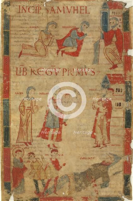 Four Scenes from the First Book of Samuel, late 11th century. Creator: Unknown.