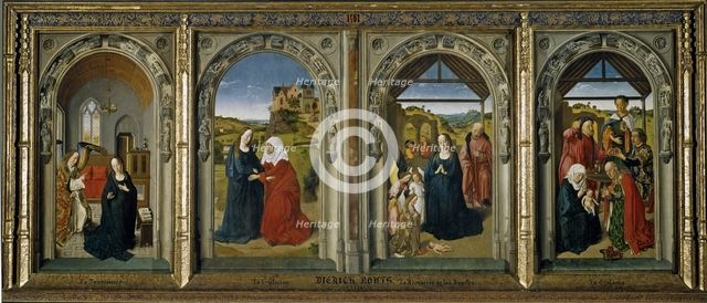 Four scenes from the life of the Virgin, ca 1442-1445. Artist: Bouts, Dirk (1410/20-1475)