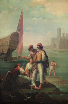 Four Sailors and a Boy, 1785. Creator: Zacarias Gonzalez Velazquez
