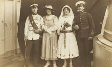 Four sailors performing in the play The Great Casimir 1918. Creator: Unknown