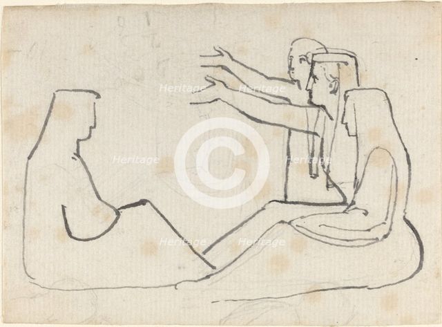 Four Seated Figures. Creator: John Flaxman.