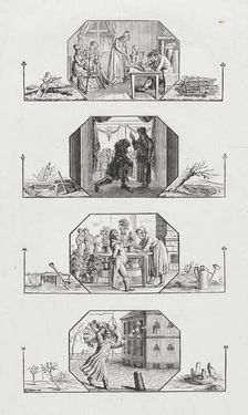 Four Seasons, 19th century. Creator: Unknown
