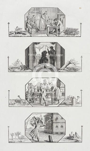 Four Seasons, 19th century. Creator: Unknown.