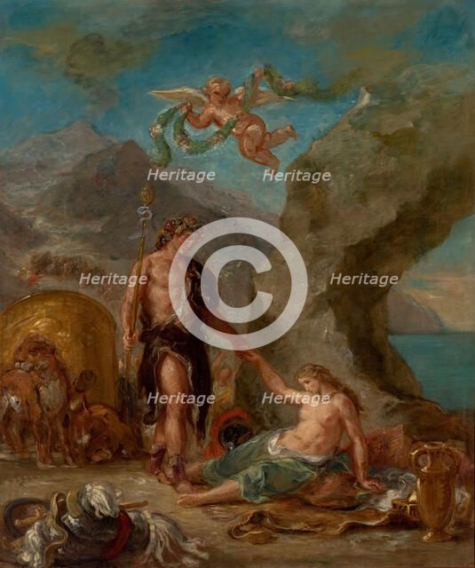 Four Seasons, Autumn: Bacchus and Ariadne, 1856-1863. Creator: Delacroix, Eugène (1798-1863).