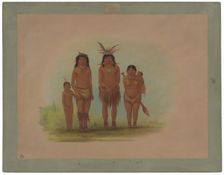 Four Sepibo Indians, 1854/1869. Creator: George Catlin