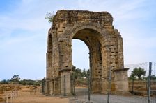 Four-sided arch, Caparra, Spain, 2007. Creator: Samuel Magal