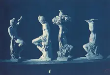 Four Statues, c. 1868. Creator: Adolphe Terris